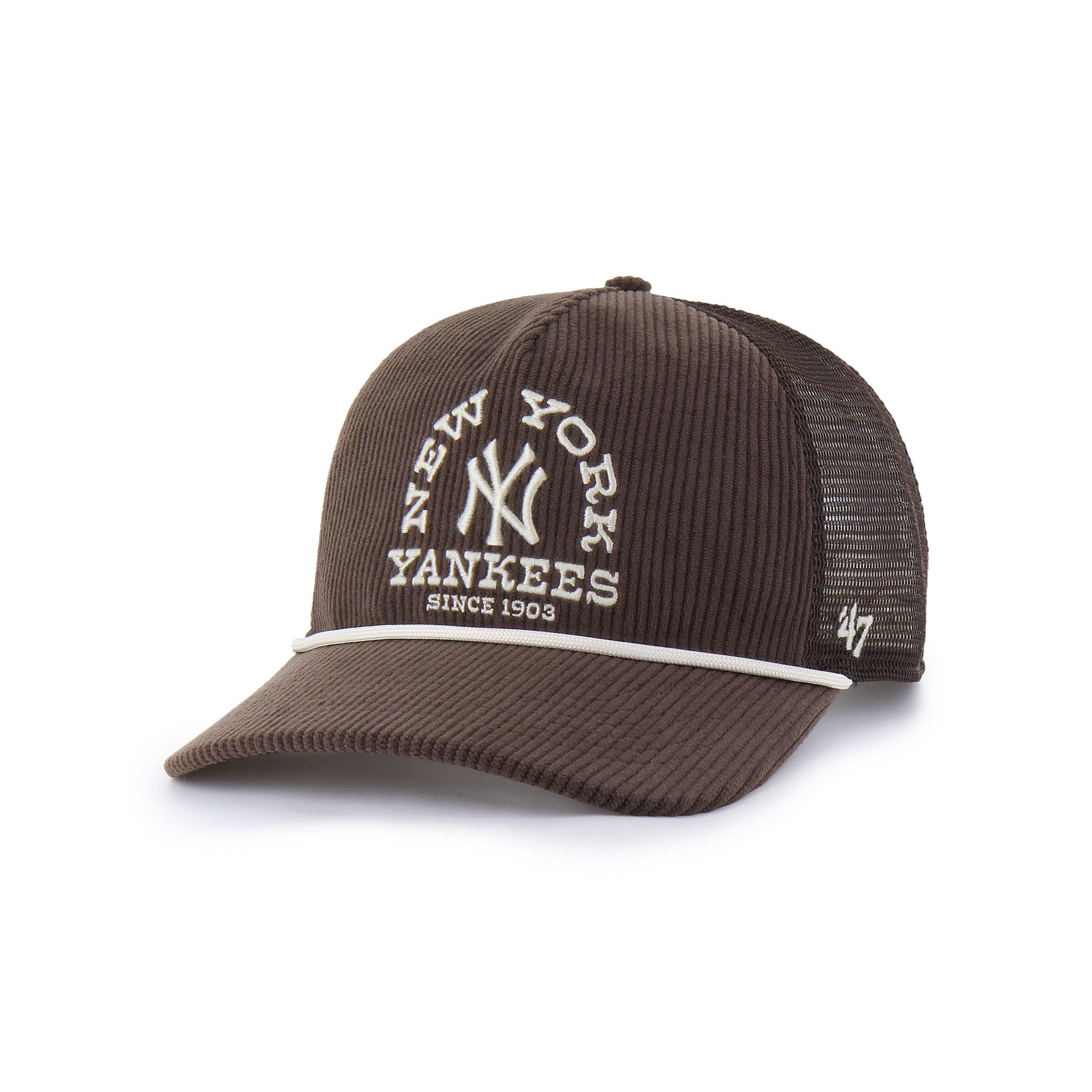47 New York Yankees Ranchero Mesh Hitch Snapback Hat - Brown - BROWN